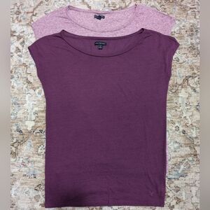 Two American Eagle XS Pink & Purple Tops